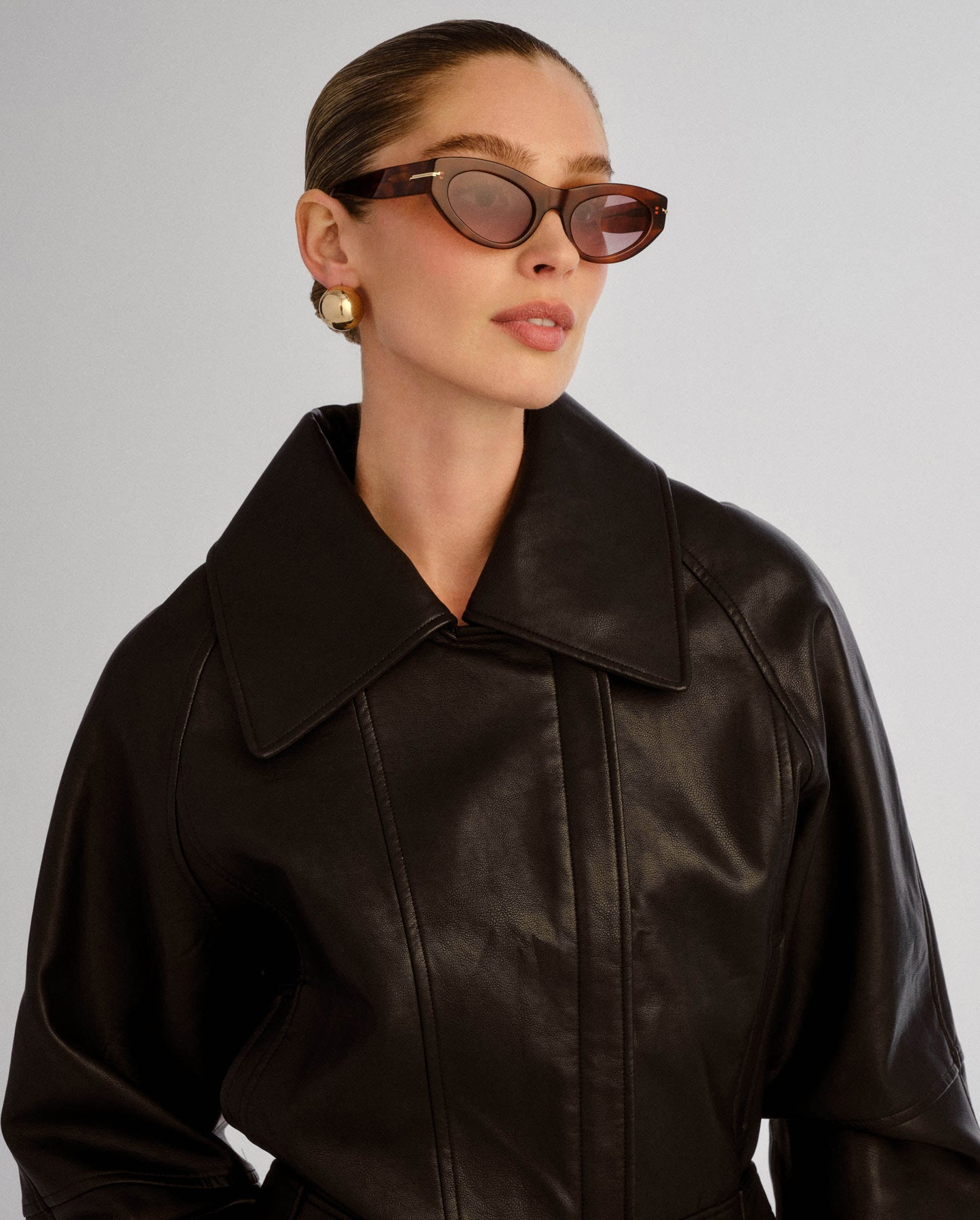 The Sofia Honey Tort Female Cat-Eye Sunglasses | Luv Lou