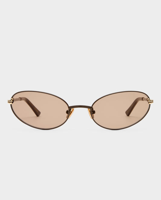 The Rose Vintage Brown Female Cat-Eye Sunglasses | Luv Lou
