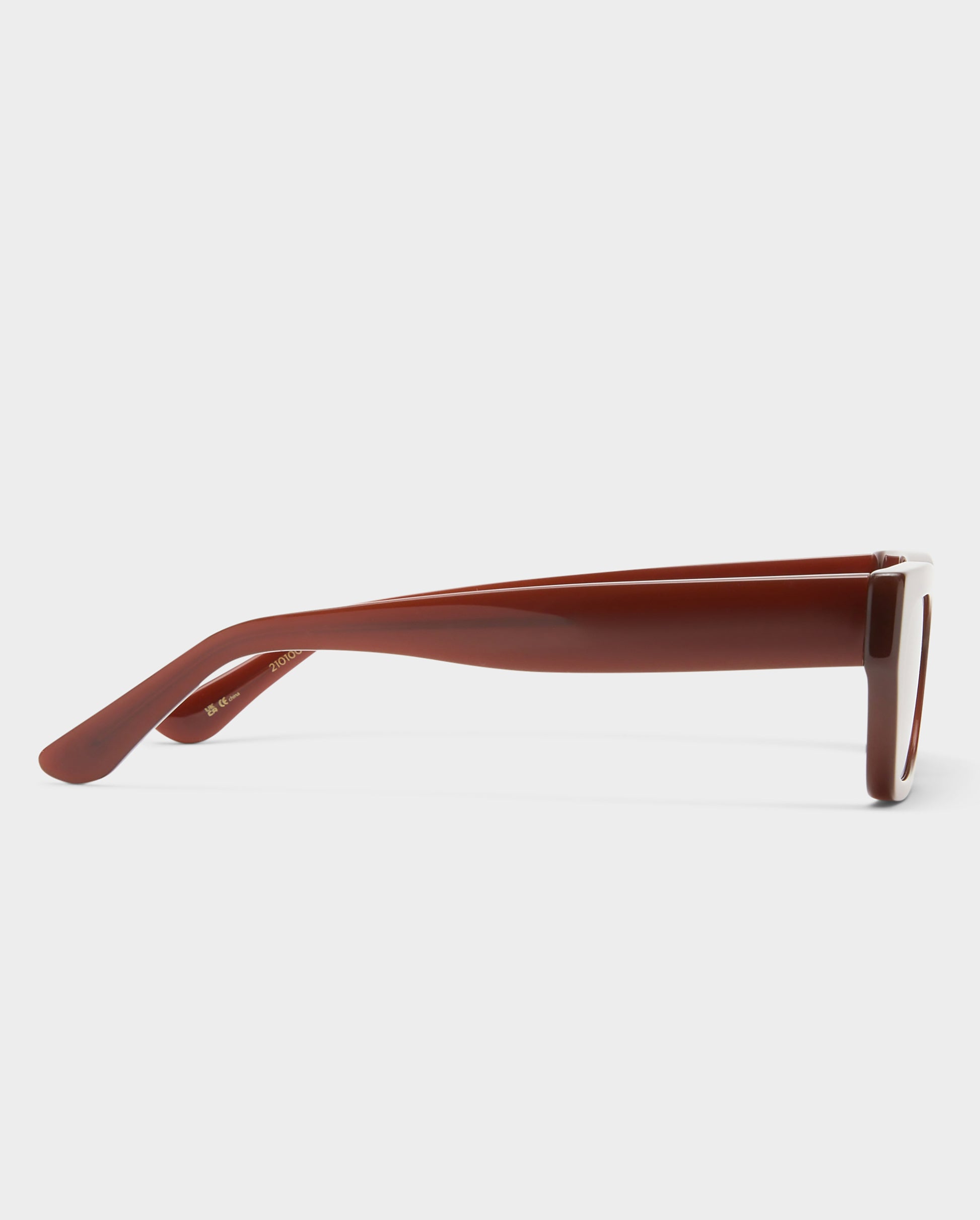 The Gigi Chocolate Female Rectangle Sunglasses | Luv Lou