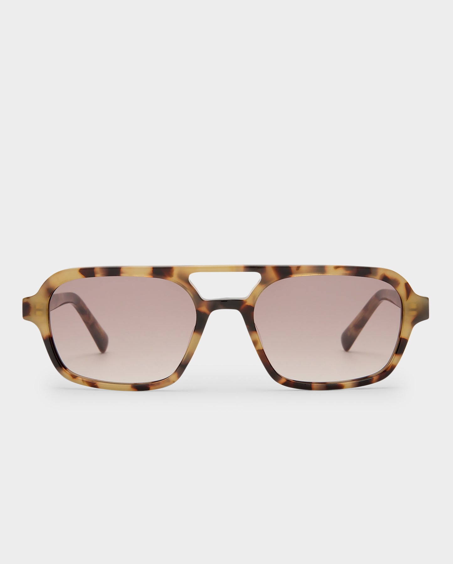 The Dusty Mocha Tort Female Aviator Sunglasses | Luv Lou