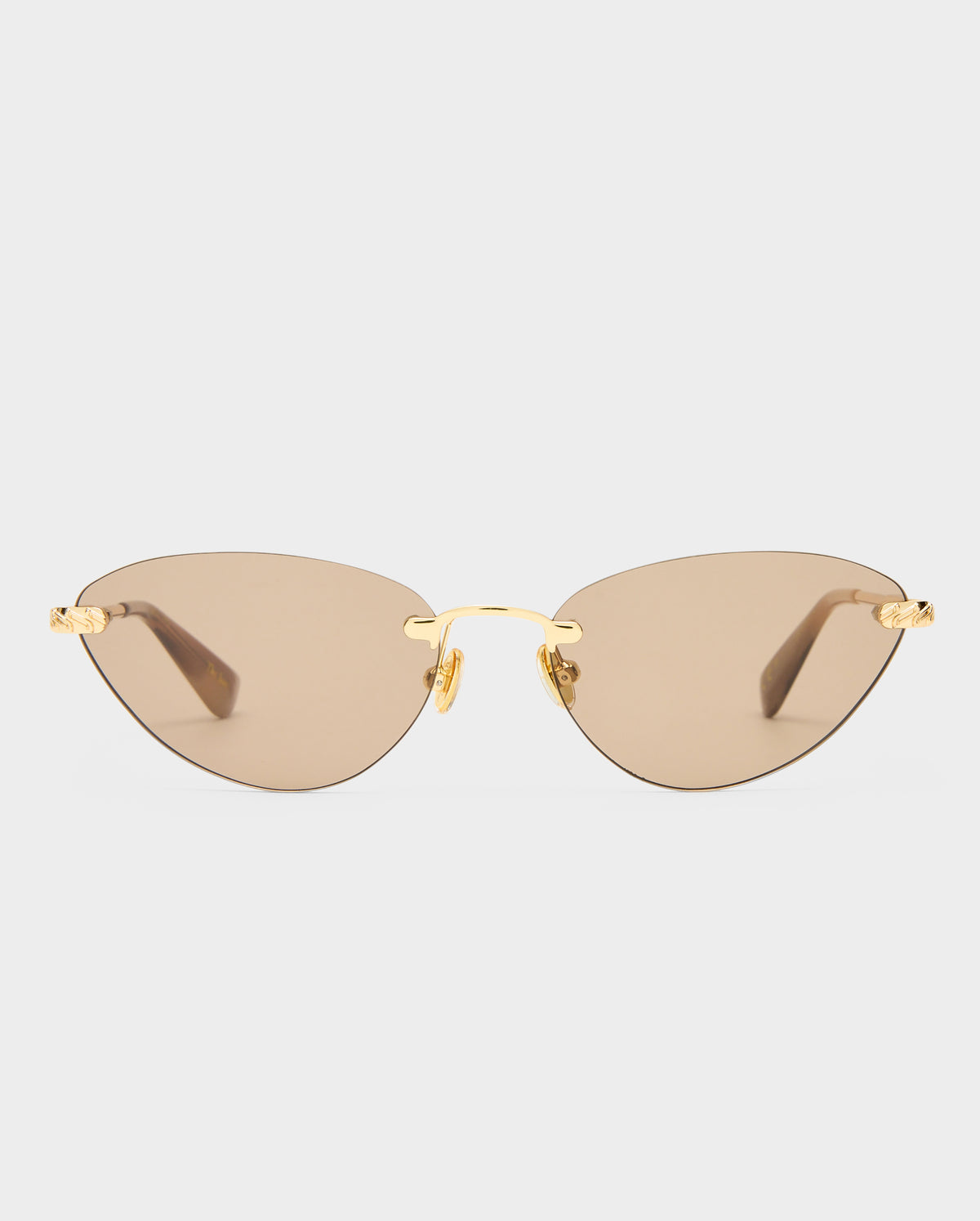 The Juni Gold Female Cat-Eye Sunglasses | Luv Lou