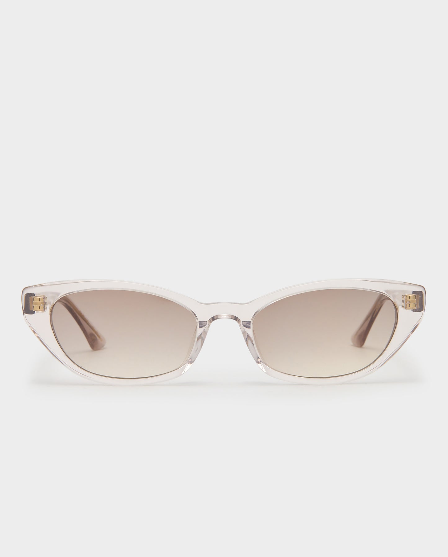 The Taylor Crystal Beige Female Cat-Eye Sunglasses | Luv Lou