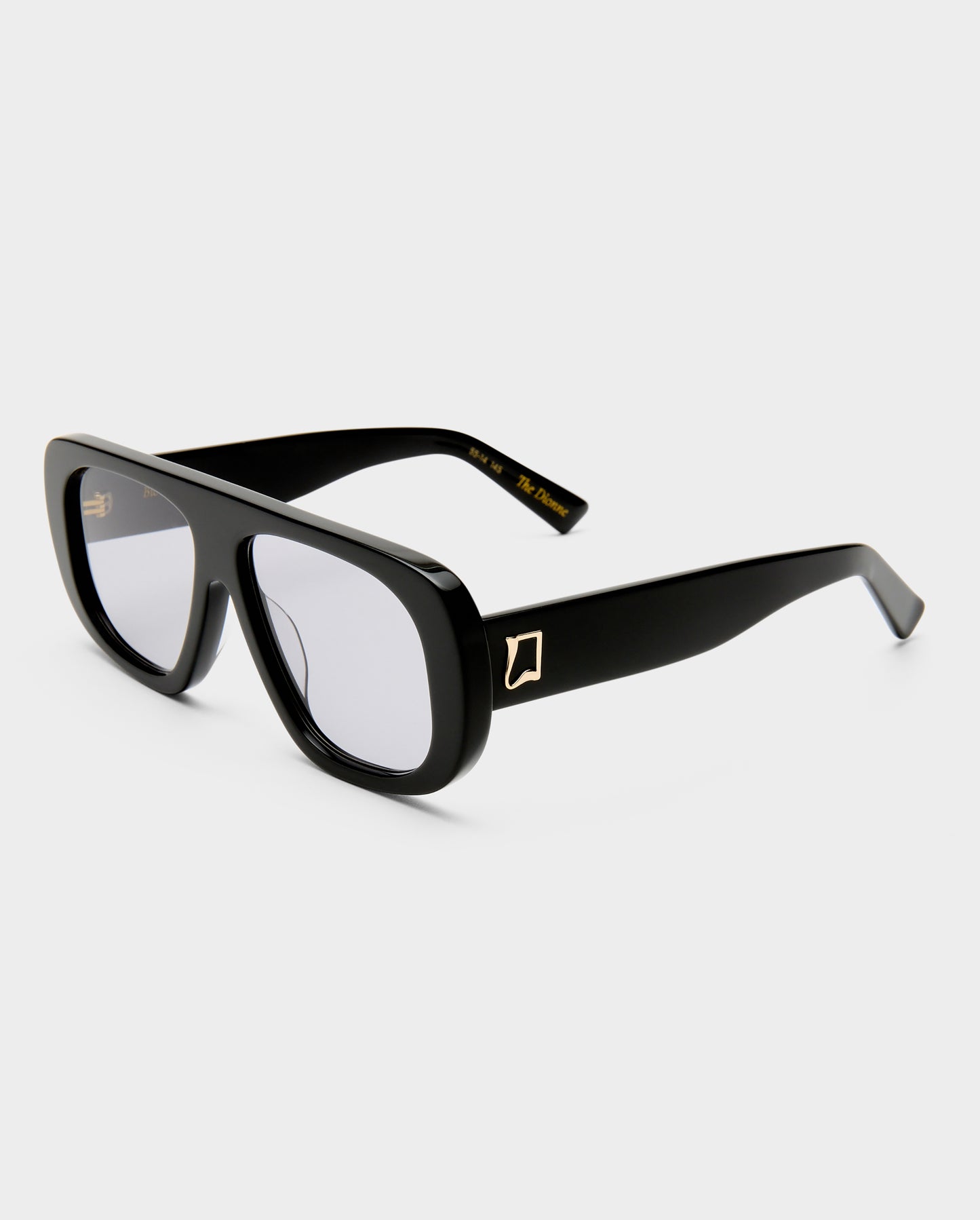 The Dionne Black Female Aviator Sunglasses | Luv Lou