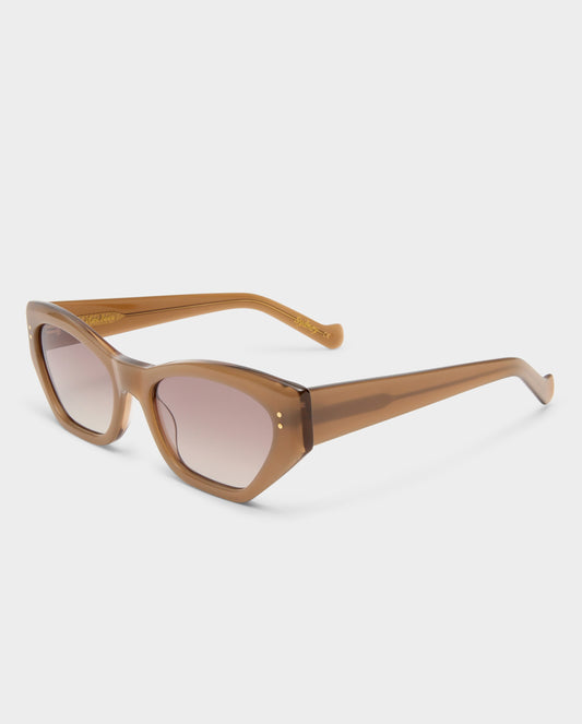 The Sydney Almond Female Cat-Eye Sunglasses | Luv Lou