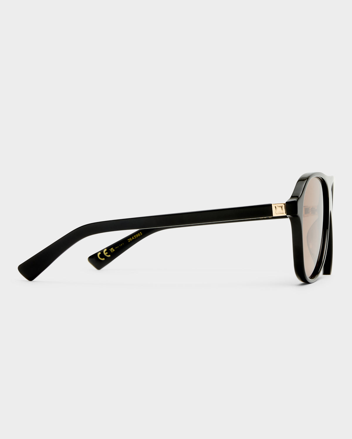 The Eve Black Female Aviator Sunglasses | Luv Lou