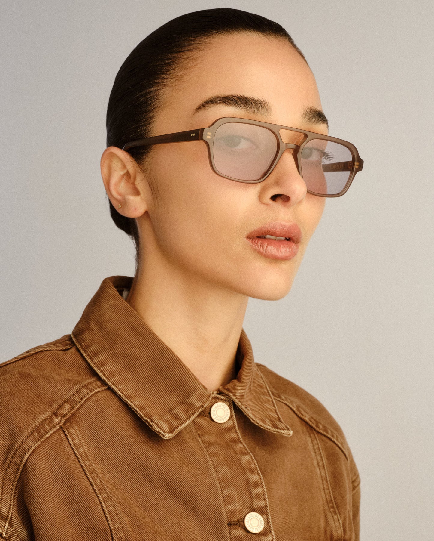 The Dusty Mushroom Female Aviator Sunglasses | Luv Lou