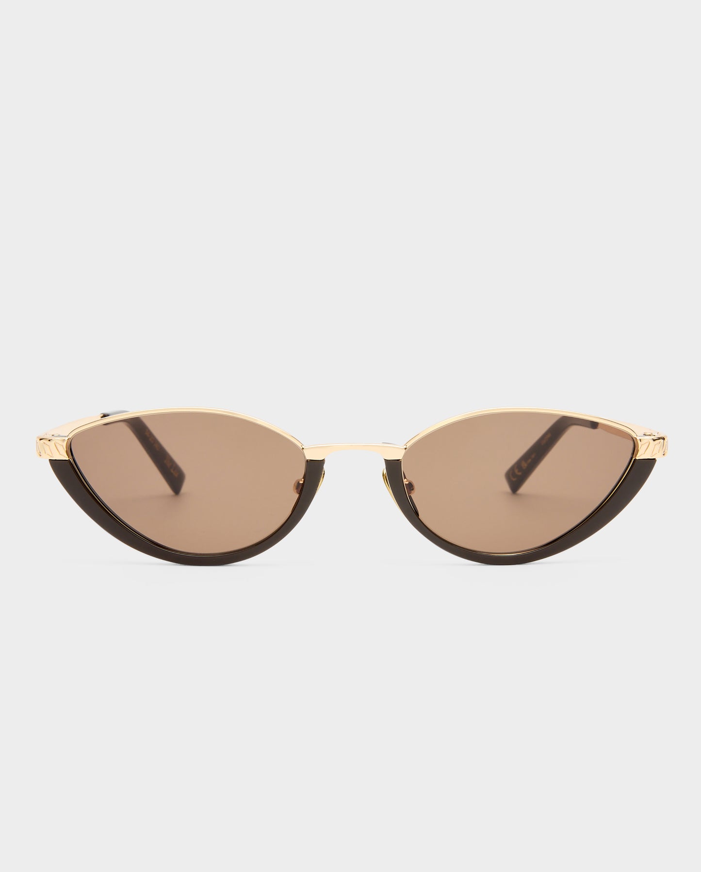 The Lia Dark Chocolate Female Cat-Eye Sunglasses | Luv Lou