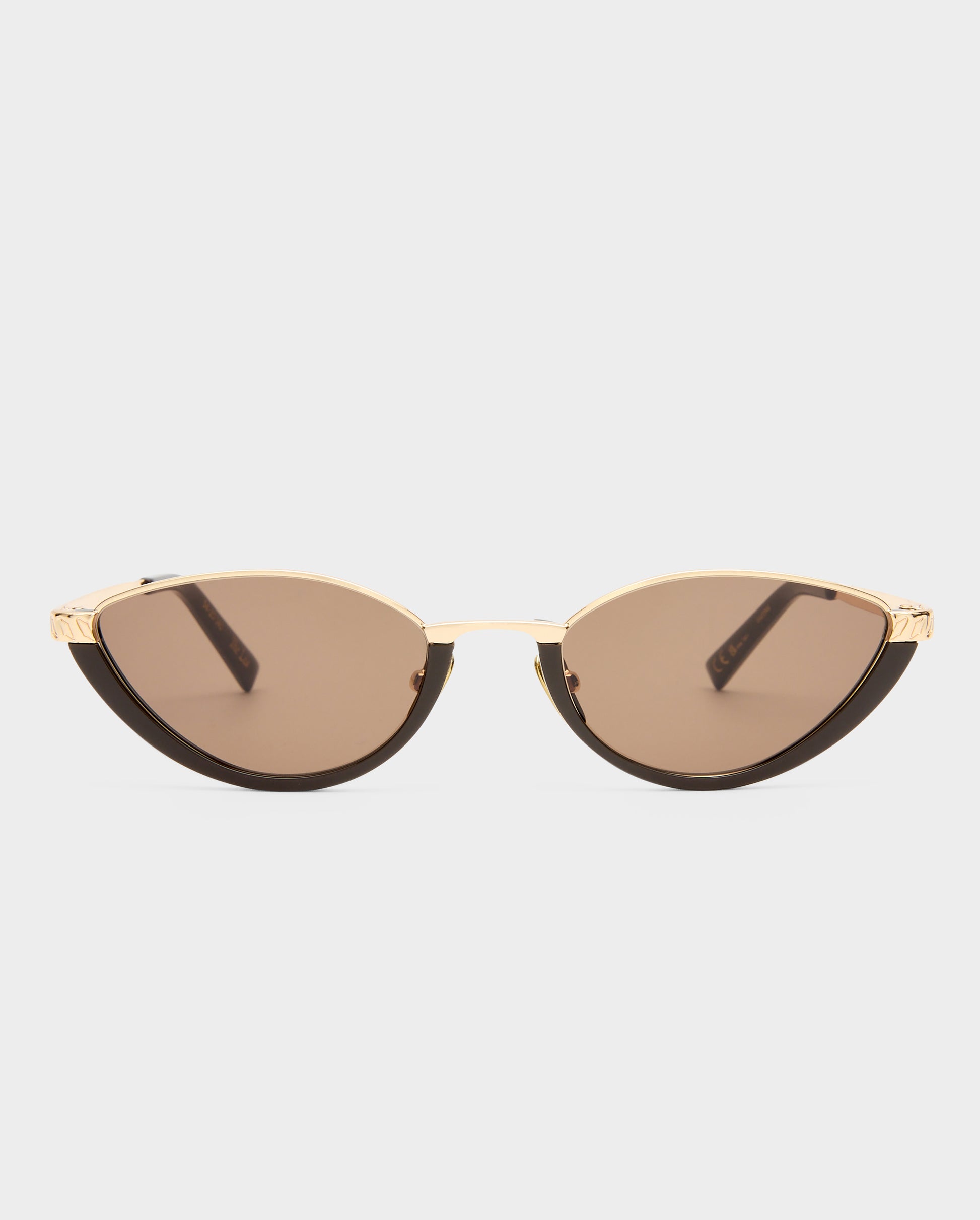 The Lia Dark Chocolate Female Cat-Eye Sunglasses | Luv Lou