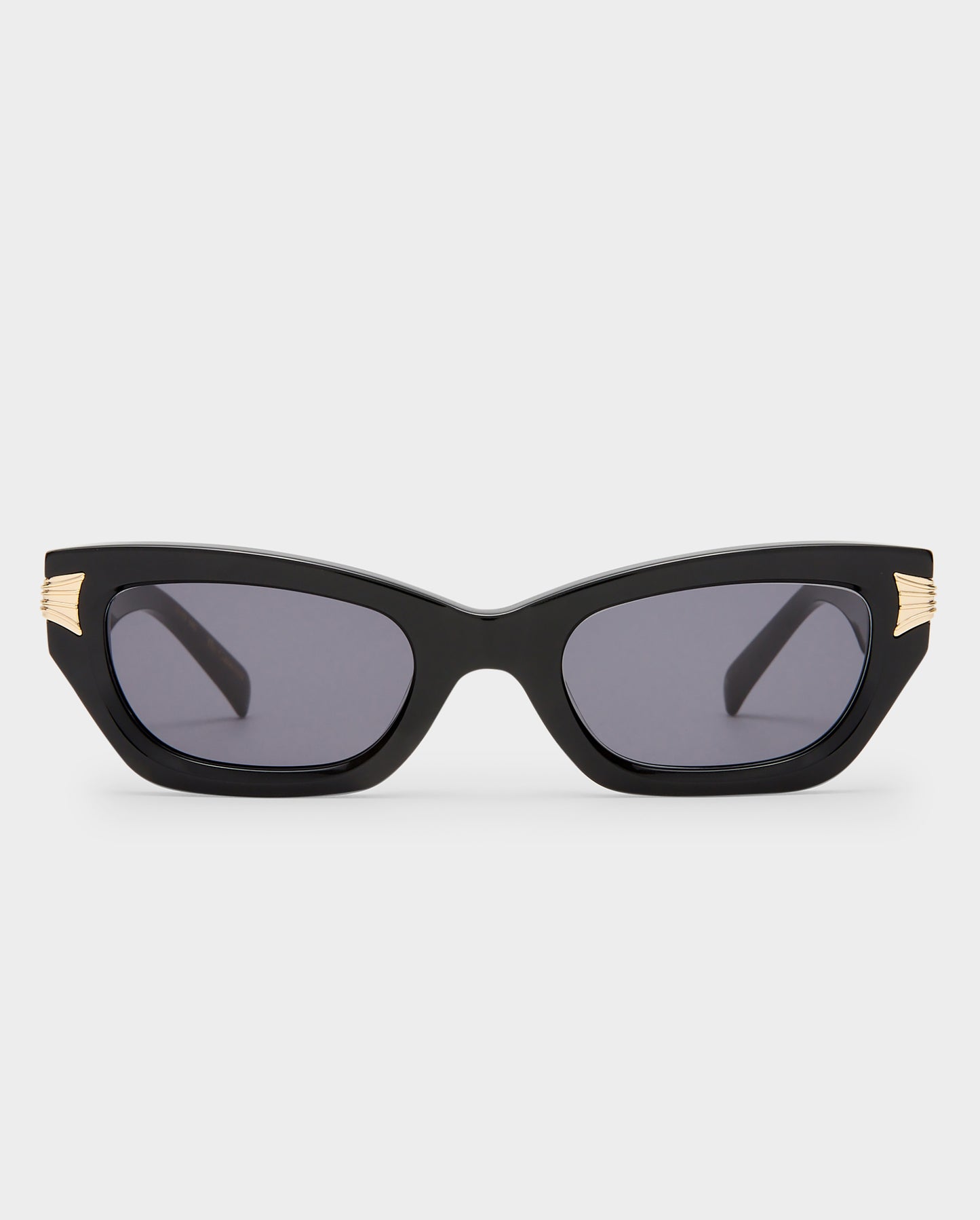 The Cameron Black Female Cat-Eye Sunglasses | Luv Lou