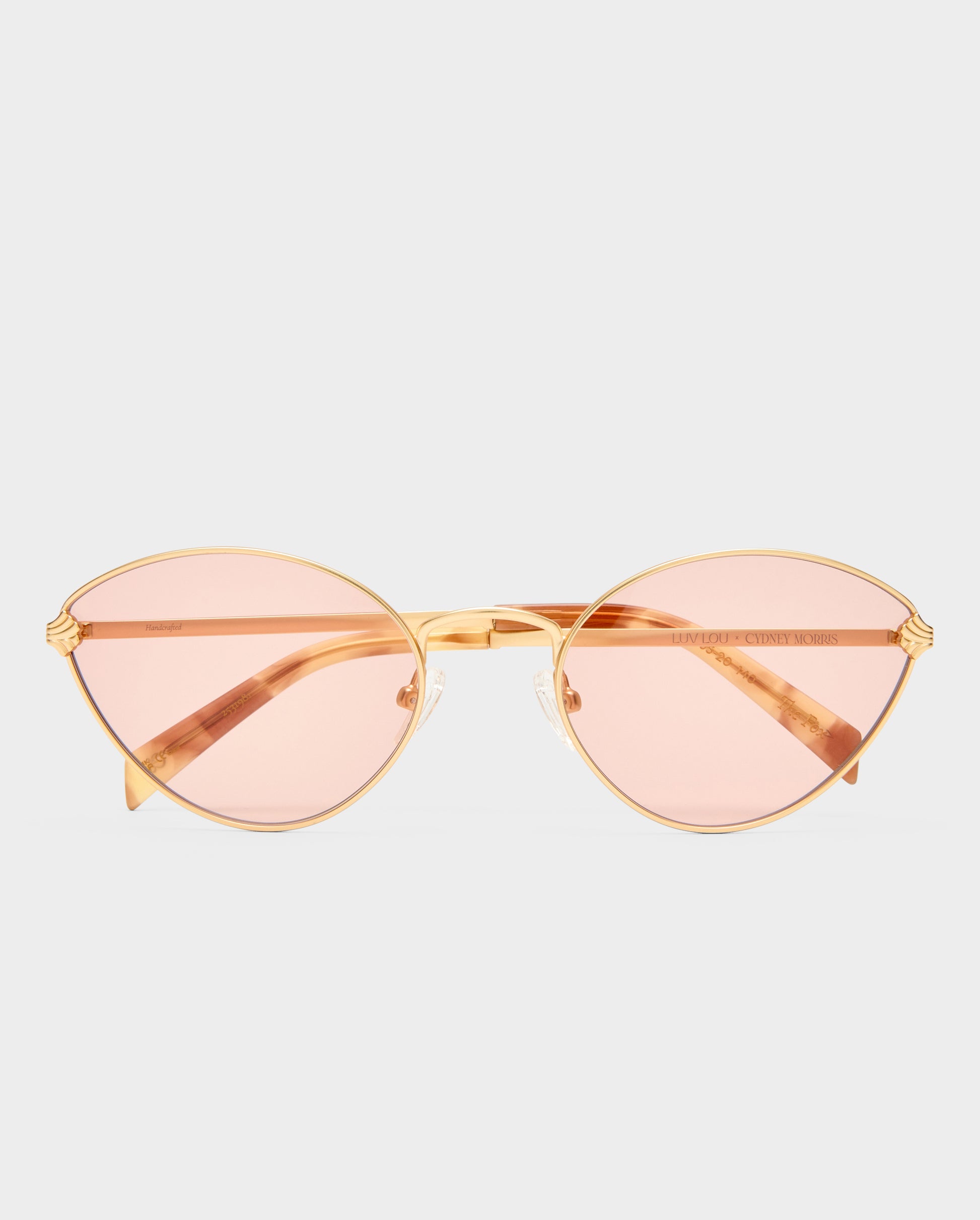 The Fox Brushed Gold Female Cat-Eye Sunglasses | Luv Lou