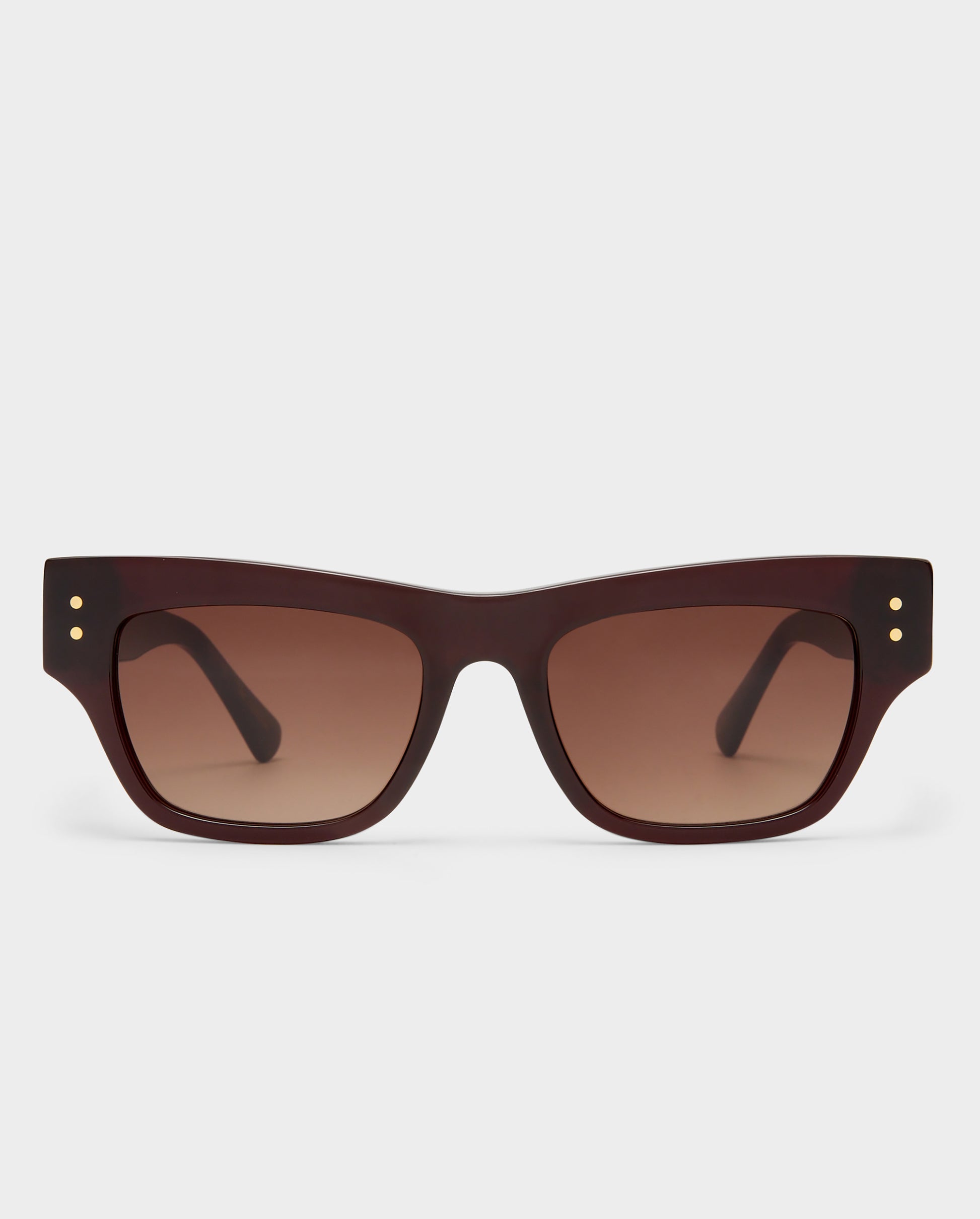 The Addison Wine Female Cat-Eye Sunglasses | Luv Lou