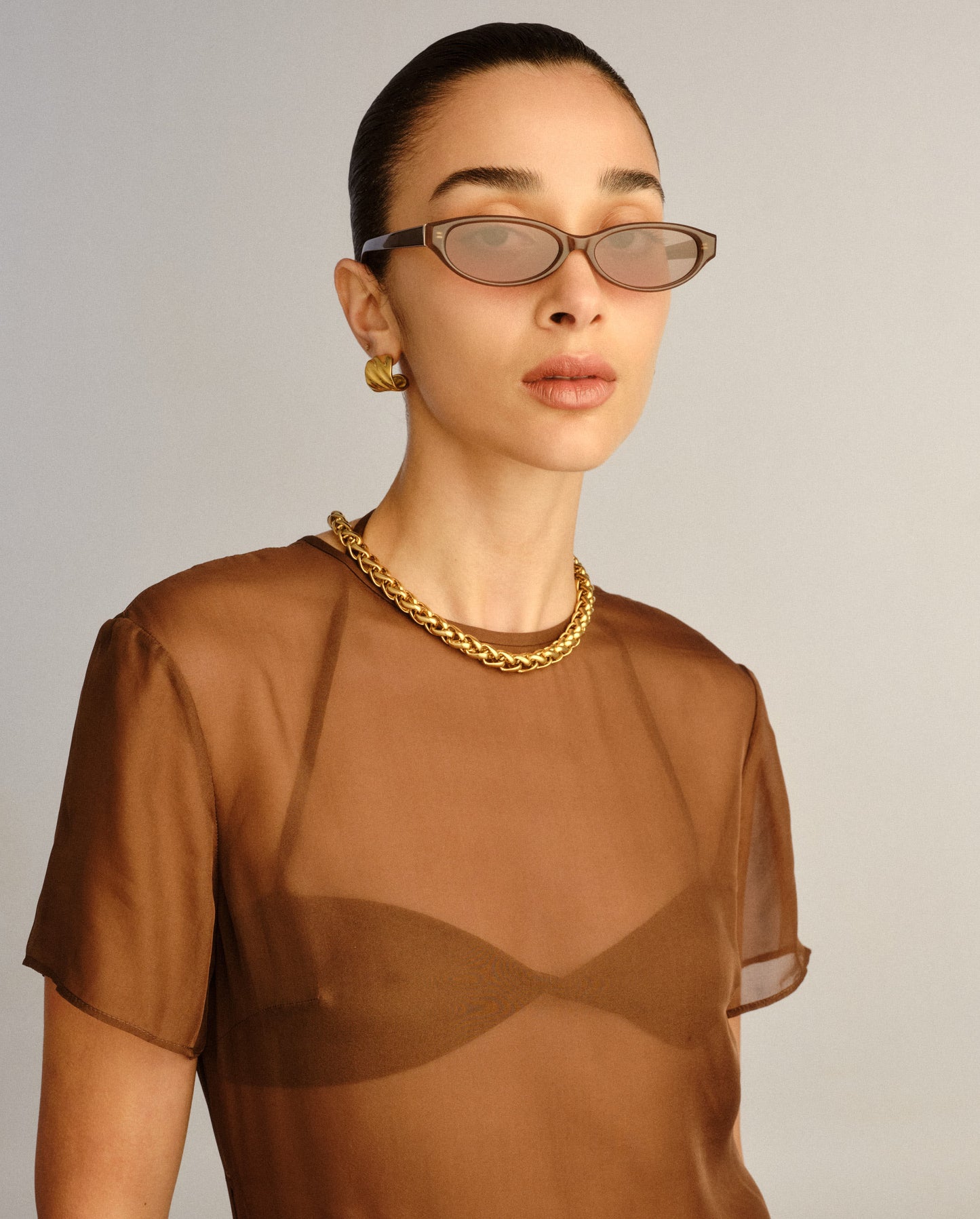 The Petra Mushroom Female Cat-Eye Sunglasses | Luv Lou