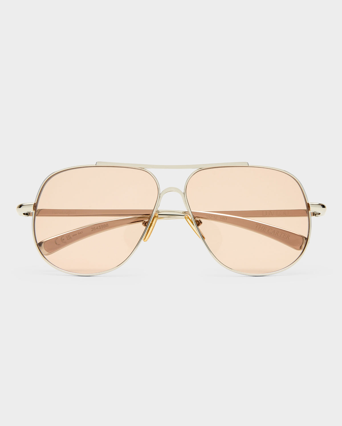 The Carter Silver Female Aviator Sunglasses | Luv Lou