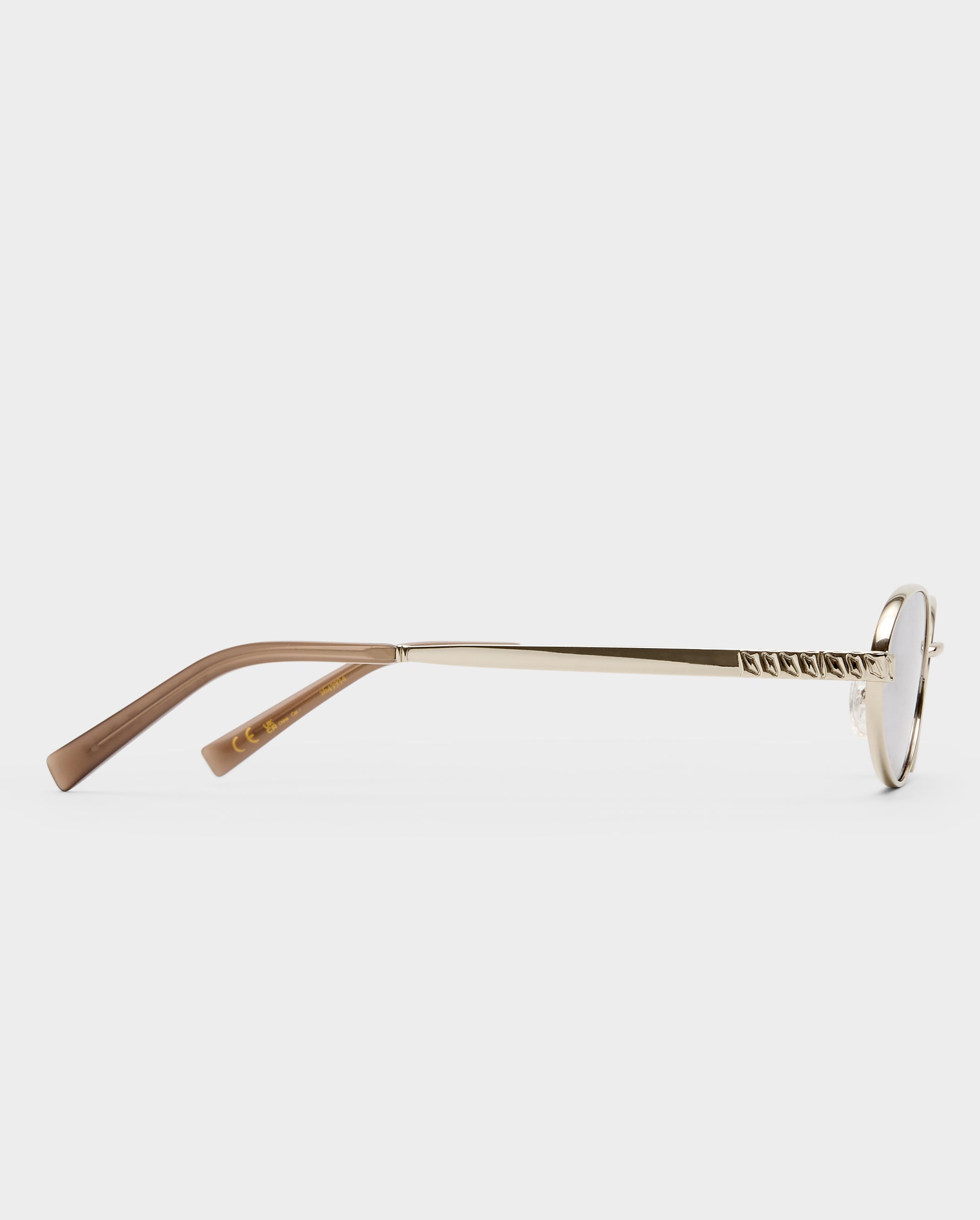 The Kendall Silver Female Oval Sunglasses | Luv Lou