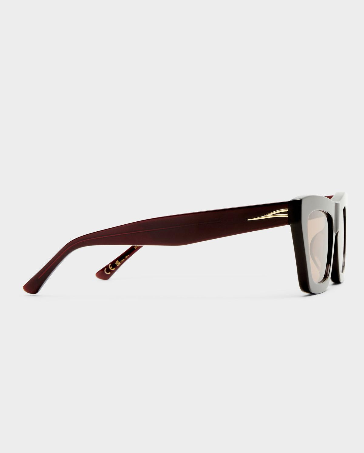 The Hudson Wine Female Cat-Eye Sunglasses | Luv Lou