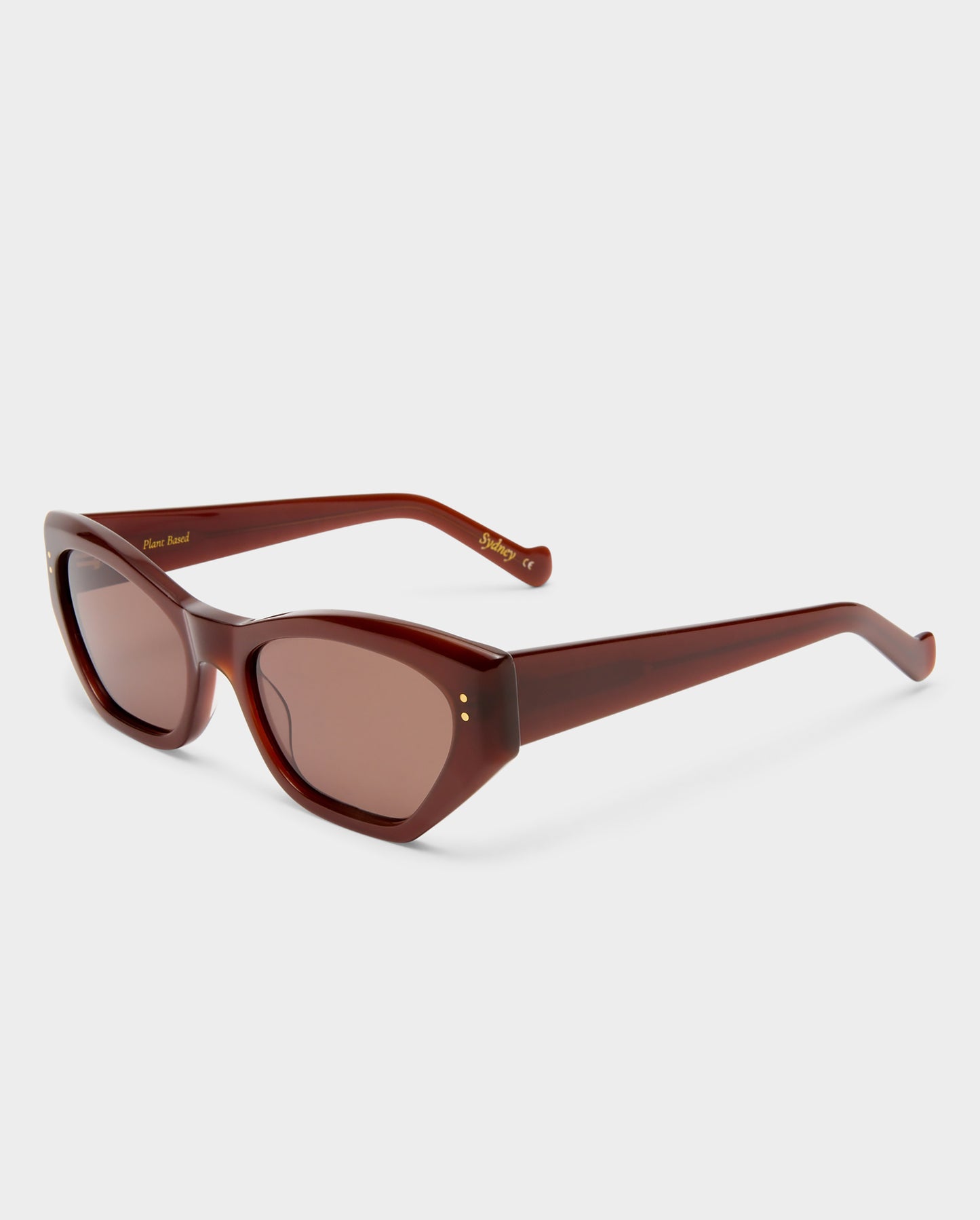 The Sydney Chocolate Female Cat-Eye Sunglasses | Luv Lou