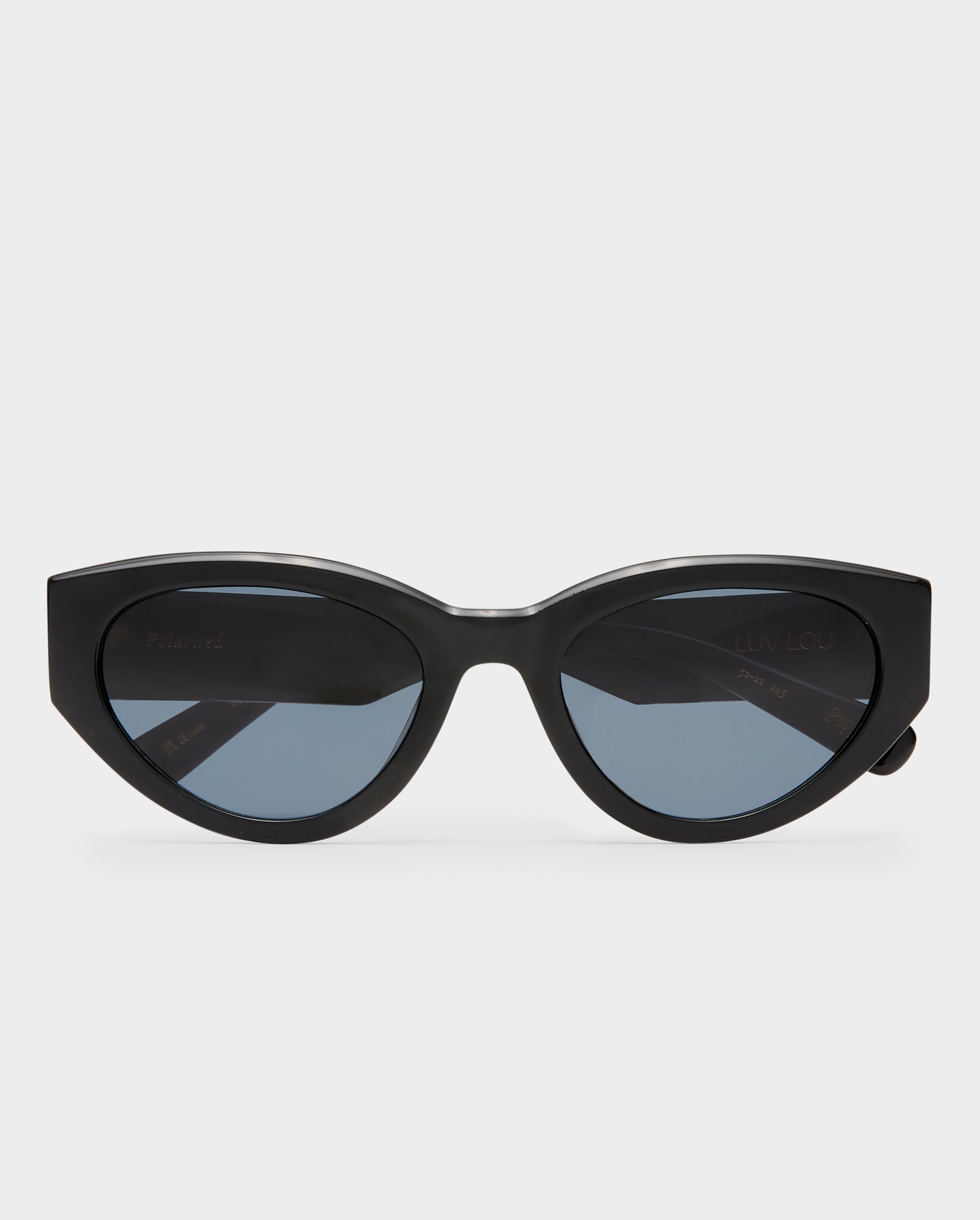 The Poppy Black Female Cat-Eye Sunglasses | Luv Lou