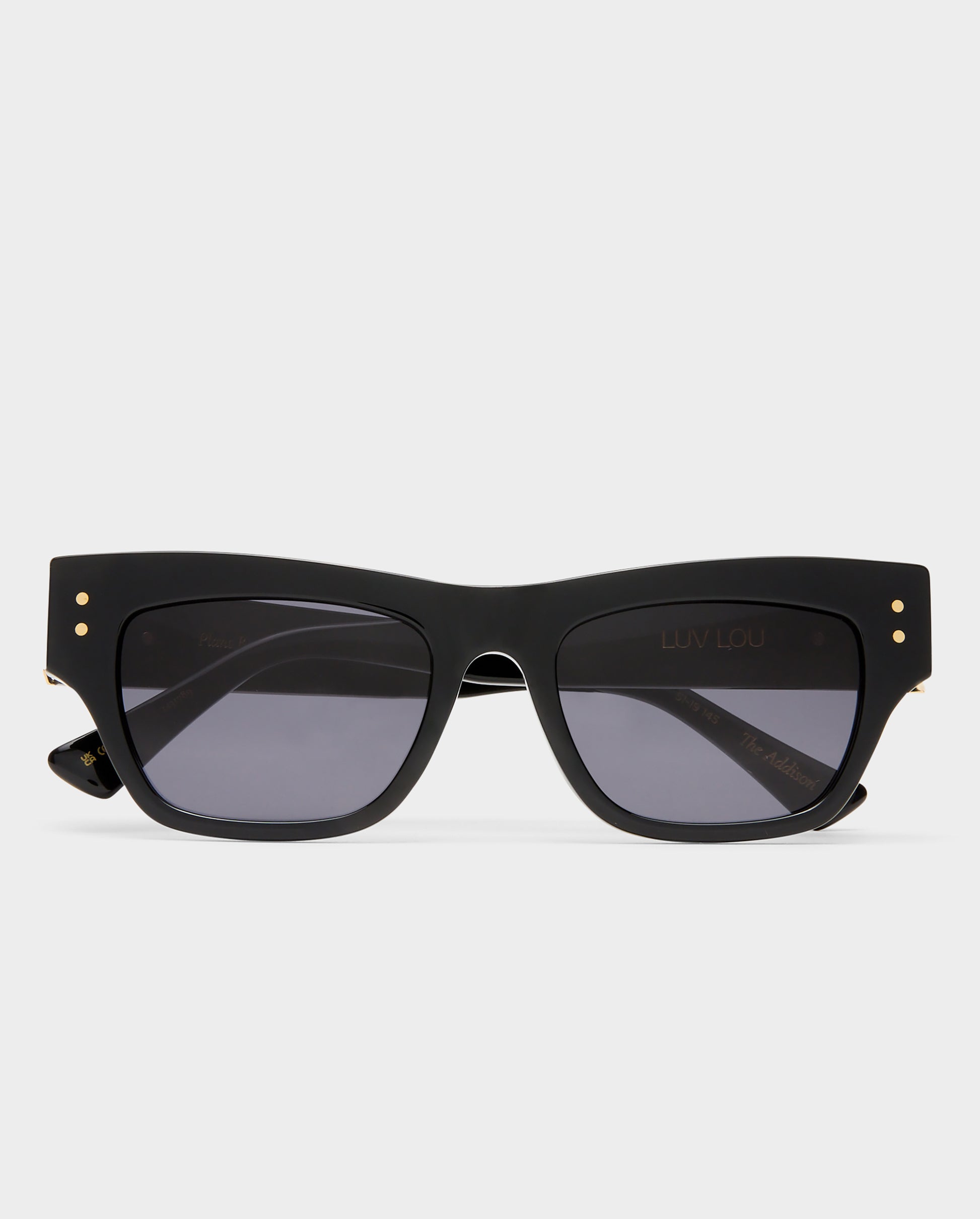 The Addison Black Female Cat-Eye Sunglasses | Luv Lou