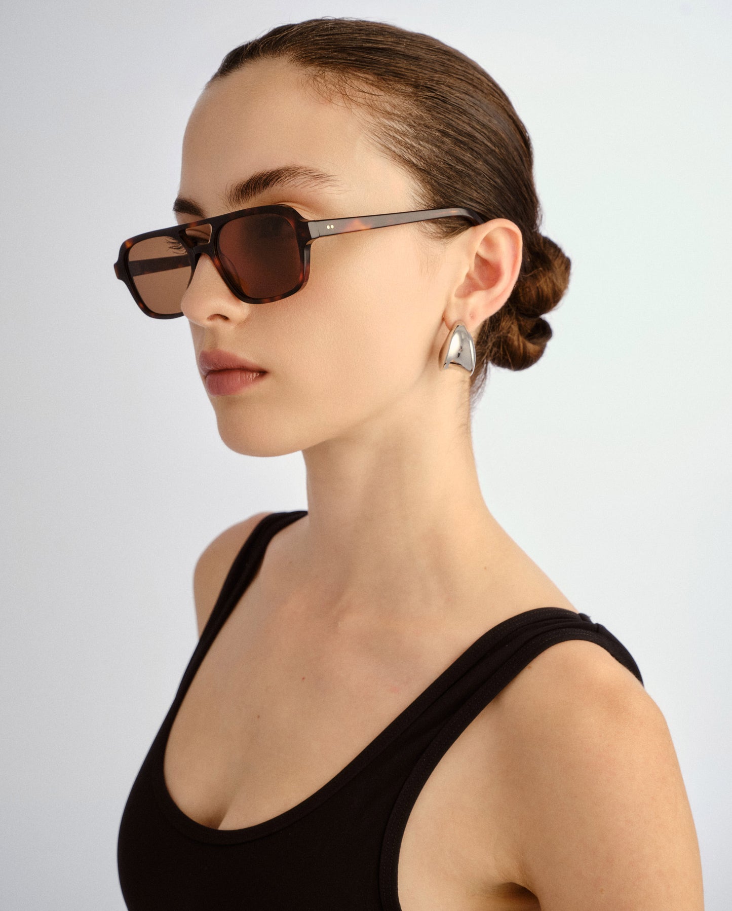 The Dusty Classic Tort Female Aviator Sunglasses | Luv Lou