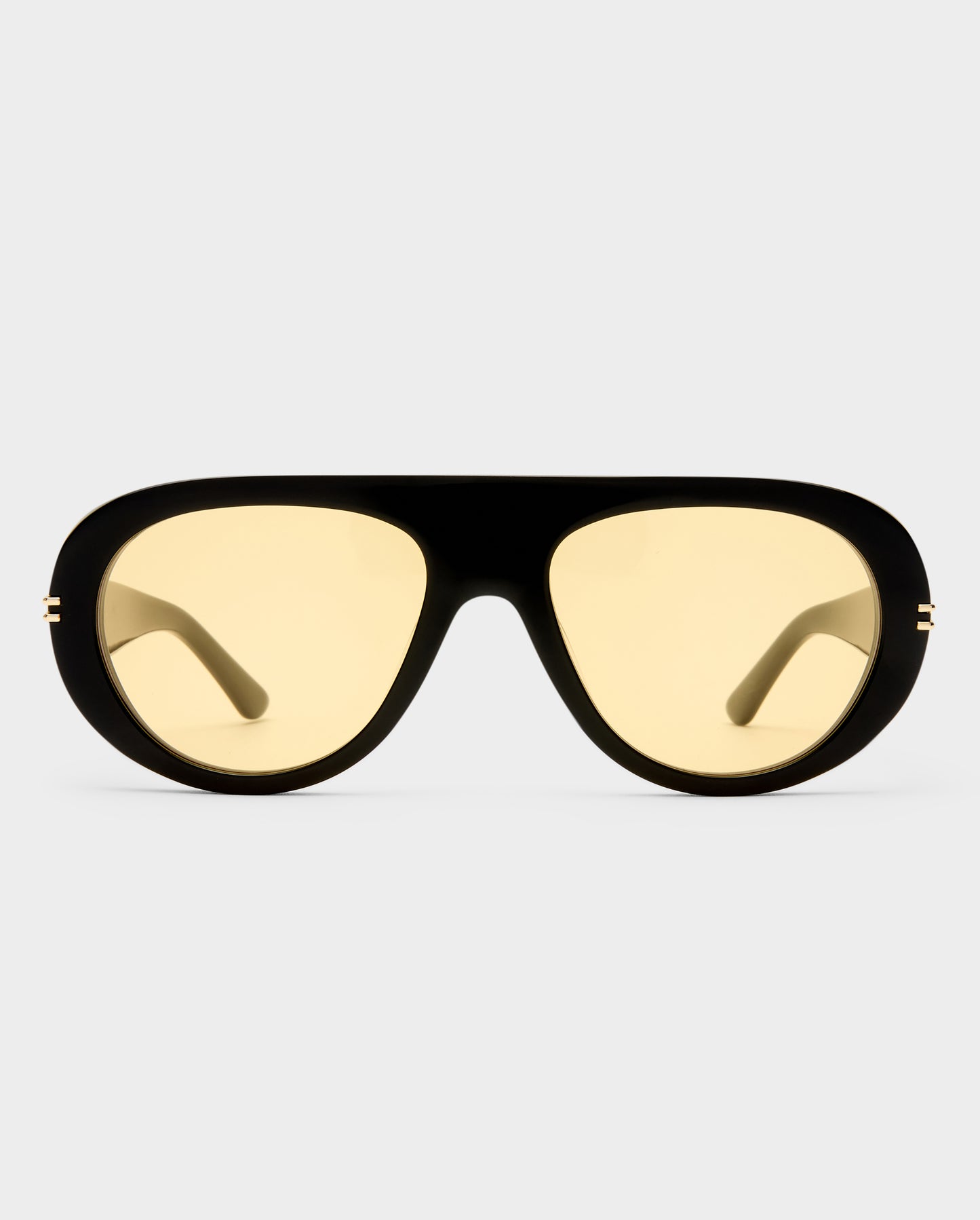 The Ash Black Female Aviator Sunglasses | Luv Lou