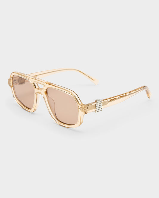The Banks Luxe Peach Nude Female Aviator Sunglasses | Luv Lou