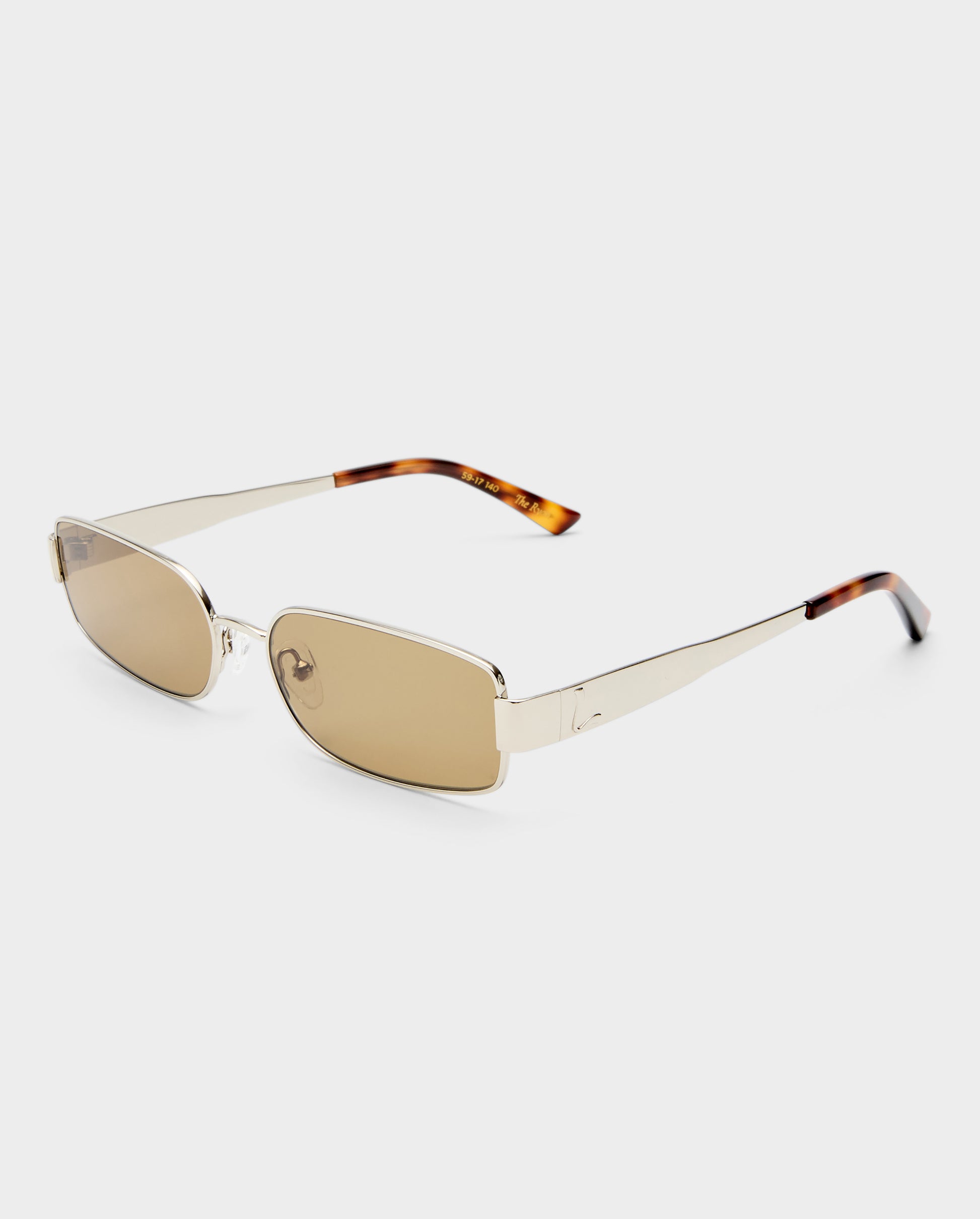 The Ryan Silver Female Rectangle Sunglasses | Luv Lou