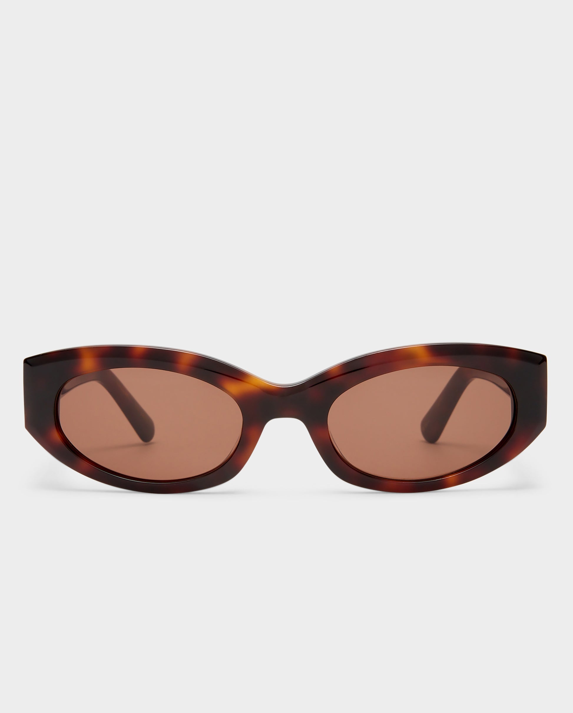 The Juliet Dark Tort Female Oval Sunglasses | Luv Lou