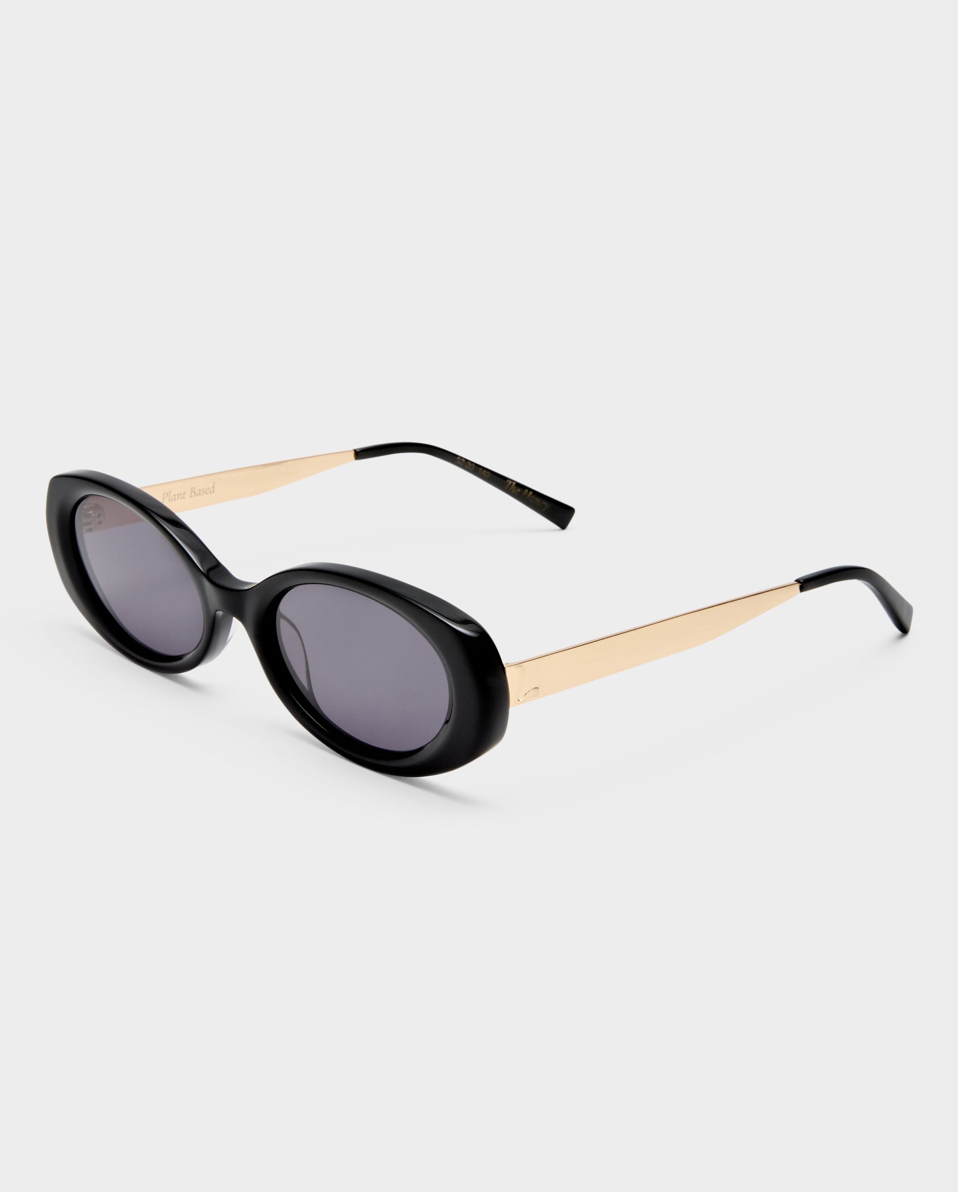 The Honey Black Female Oval Sunglasses | Luv Lou