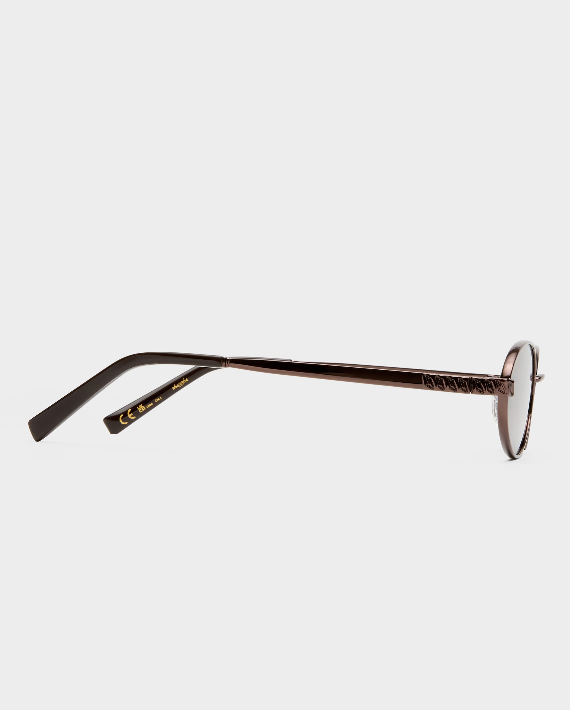 The Kendall Bronze Female Oval Sunglasses | Luv Lou