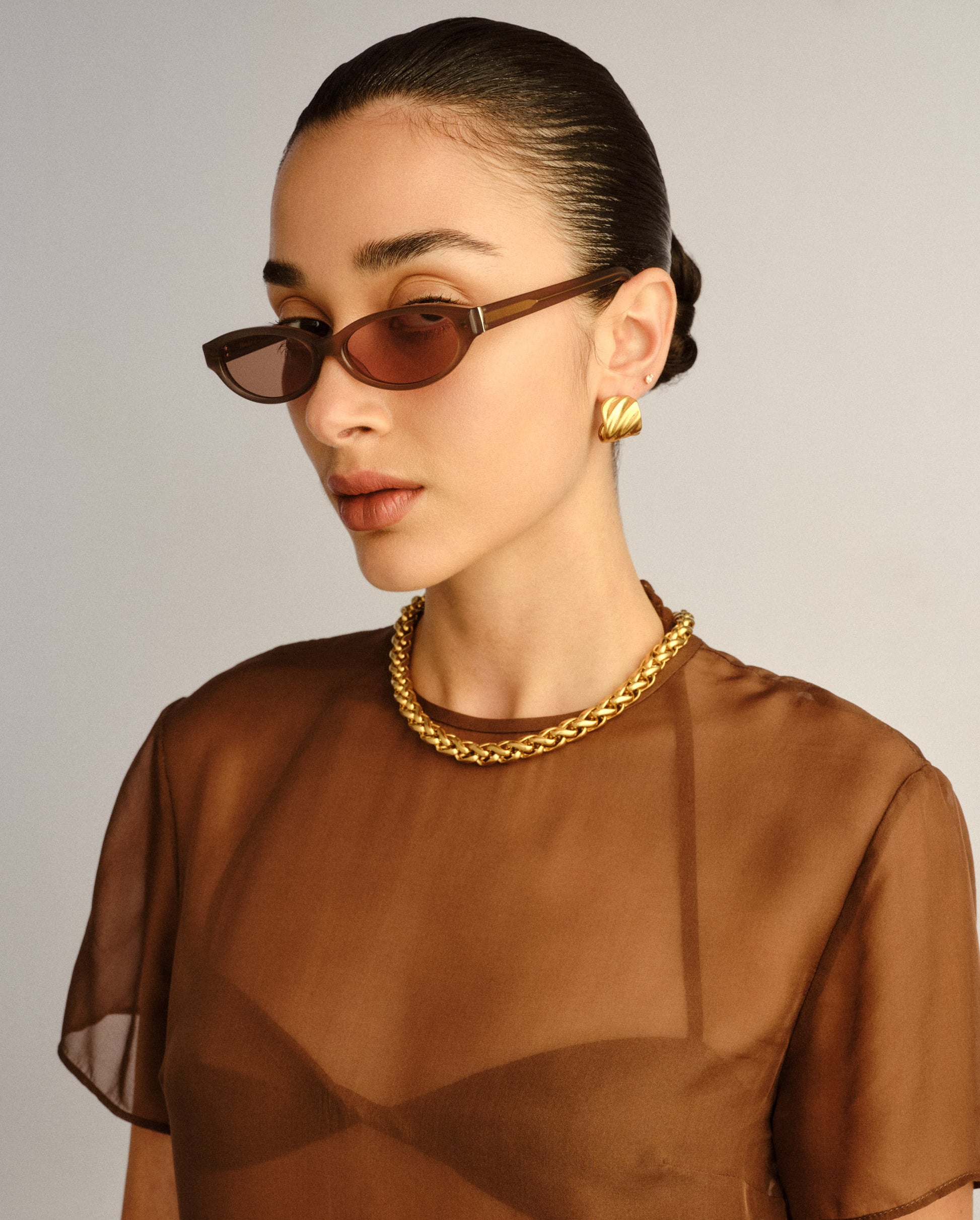 The Petra Mushroom Female Cat-Eye Sunglasses | Luv Lou