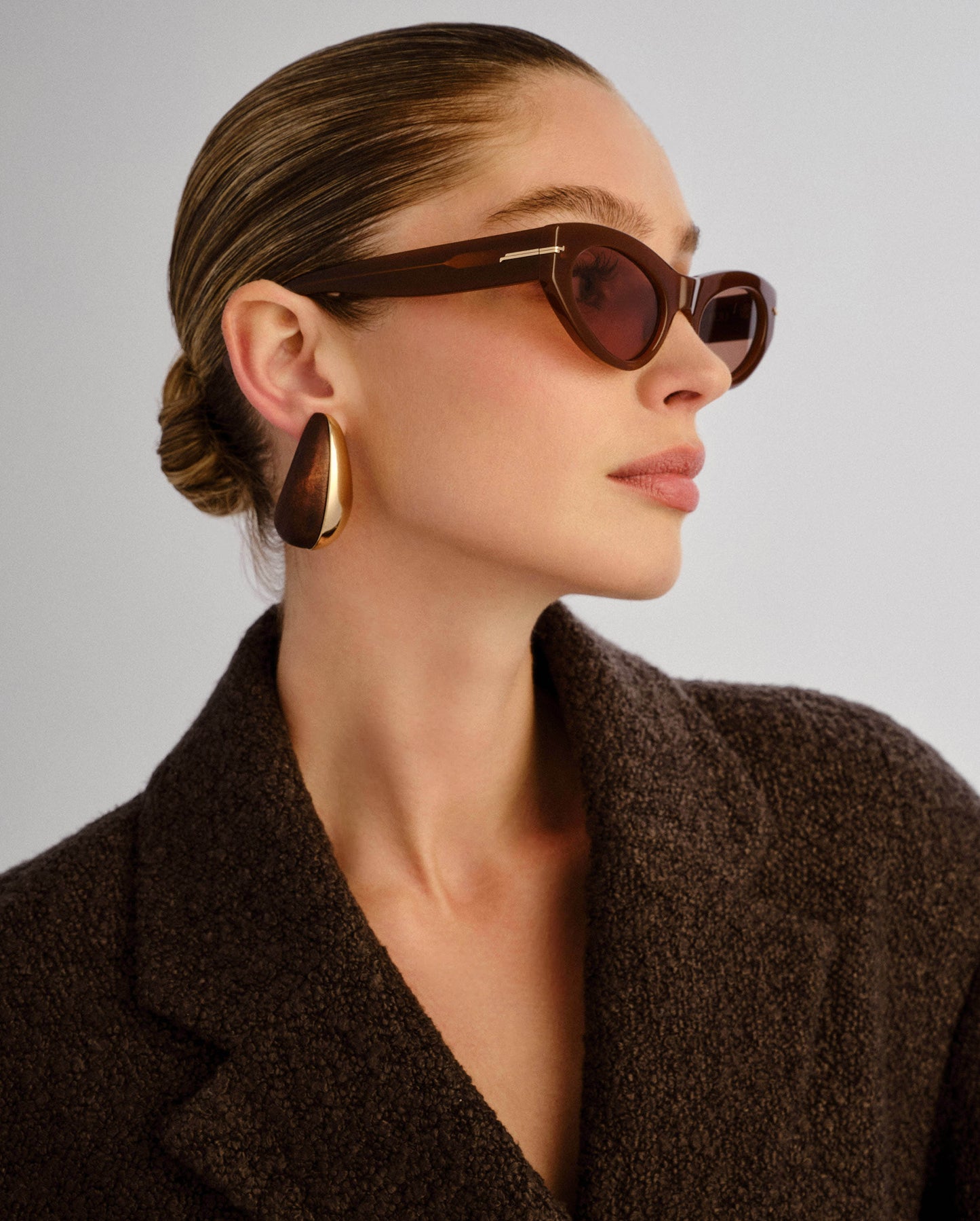 The Sofia Auburn Female Cat-Eye Sunglasses | Luv Lou