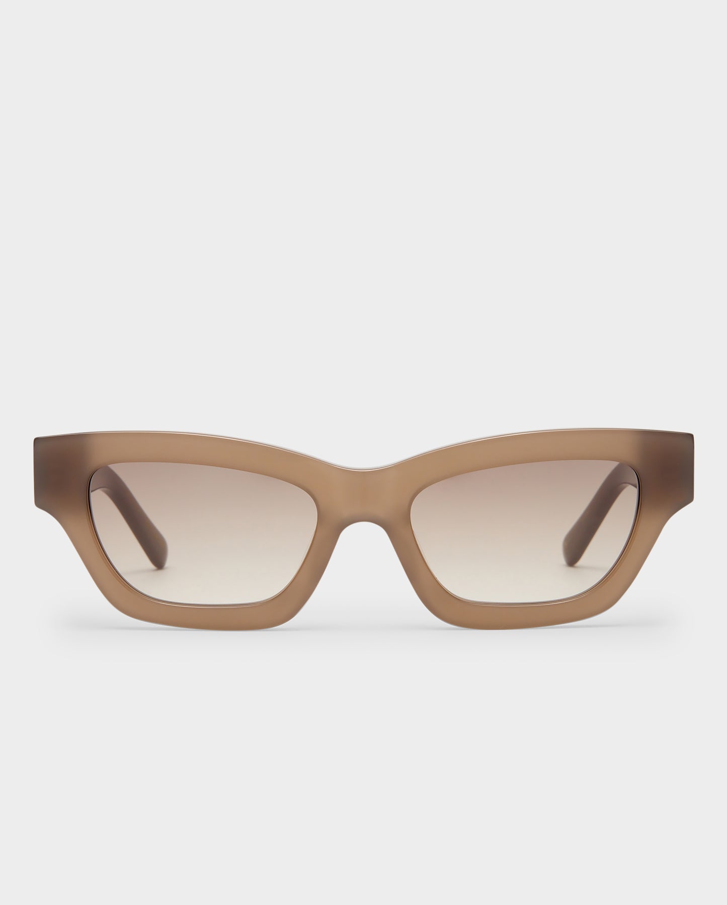 The Carmel Taupe Female Cat-Eye Sunglasses | Luv Lou