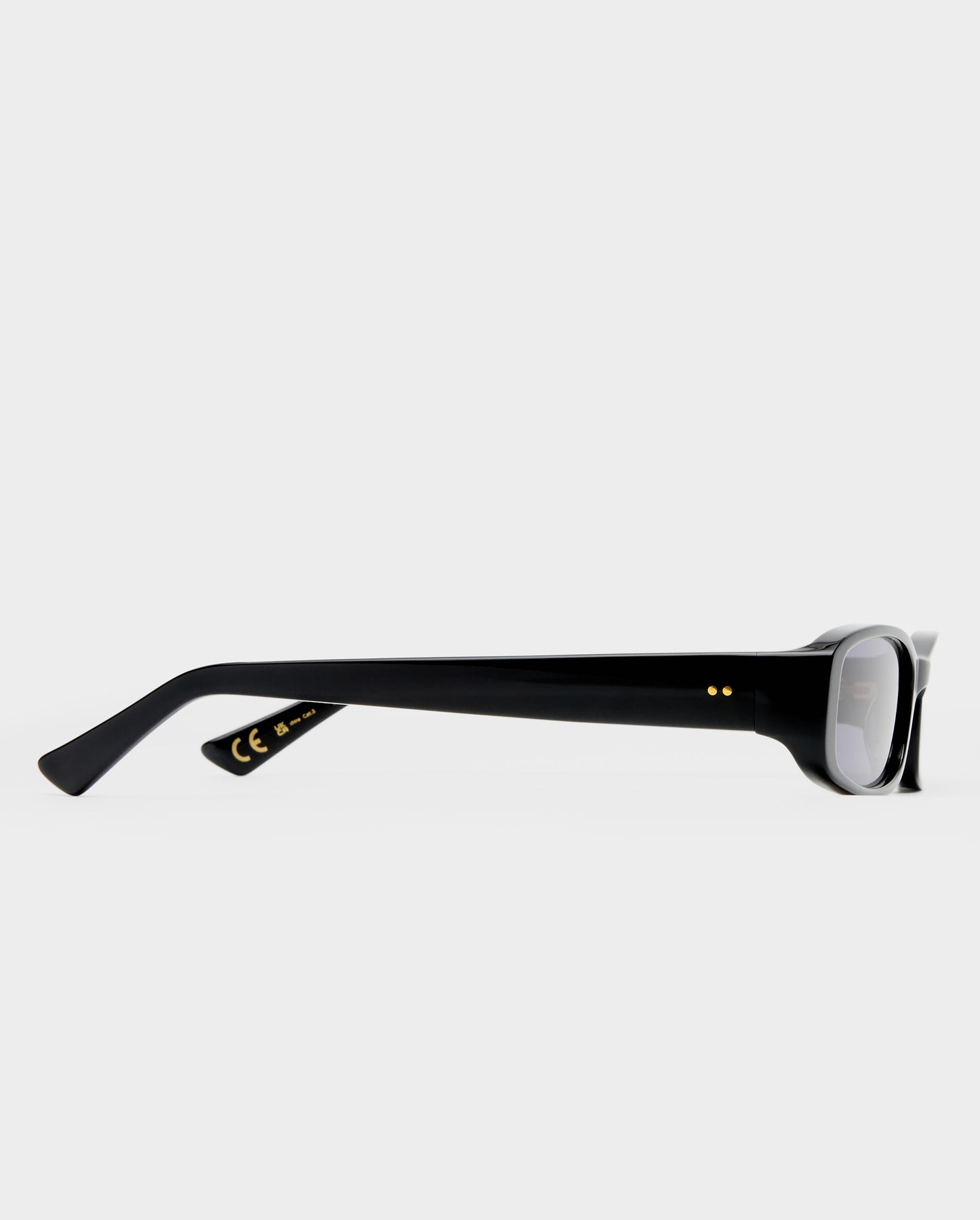 The Indiana Black Female Rectangle Sunglasses | Luv Lou