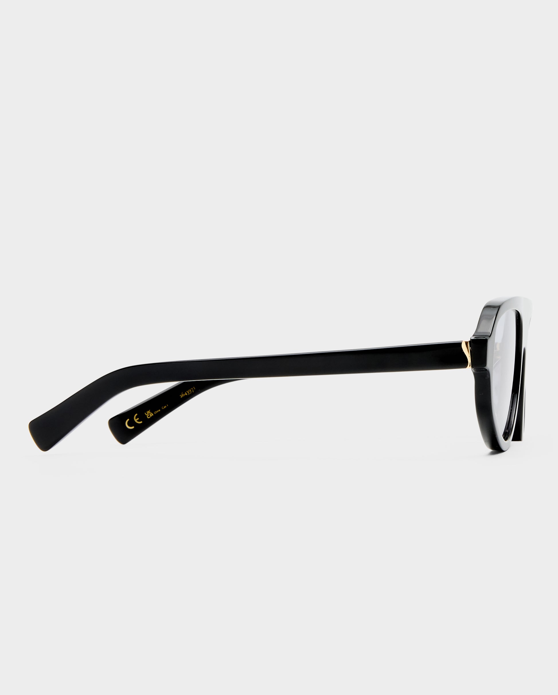 The Dakota Black Female Aviator Sunglasses | Luv Lou