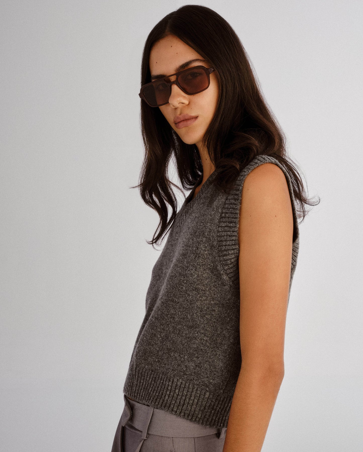 The Dusty Auburn Female Aviator Sunglasses | Luv Lou