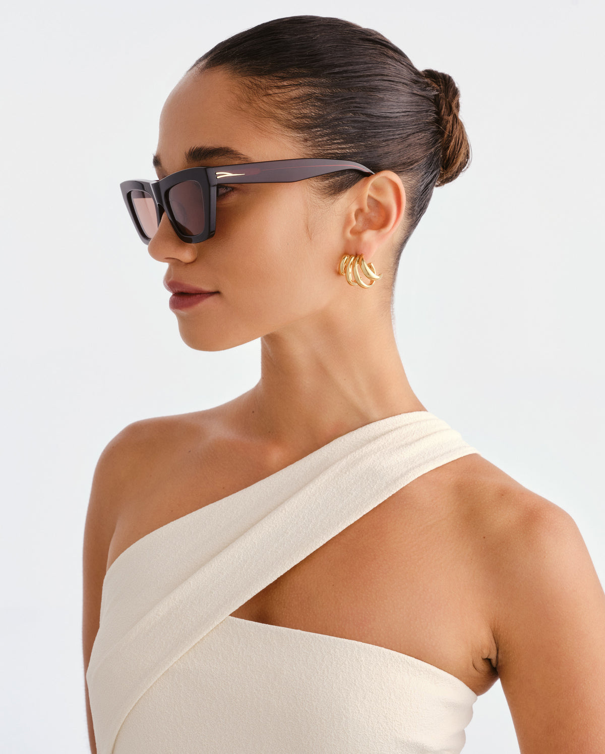 The Hudson Wine Female Cat-Eye Sunglasses | Luv Lou