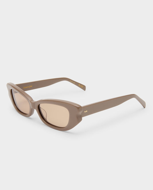 The Elle Taupe Female Cat-Eye Sunglasses | Luv Lou