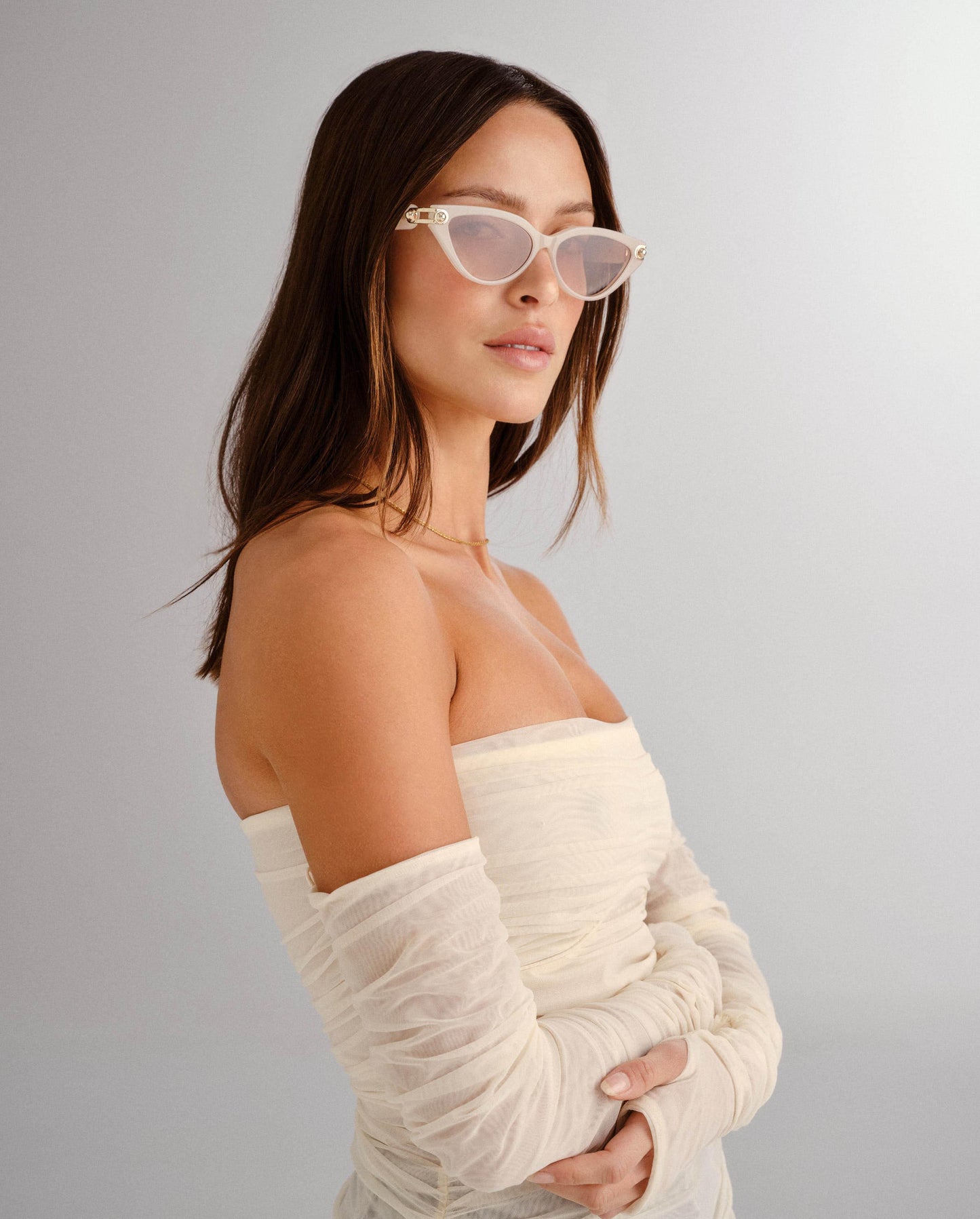 The Posie Milk Female Cat-Eye Sunglasses | Luv Lou